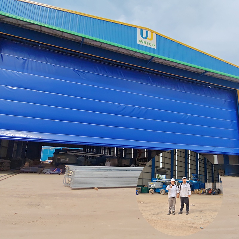 ПВХ ткань вертикальная дверь ангара